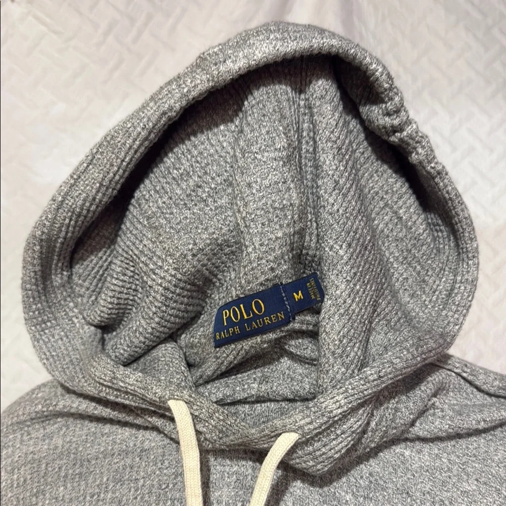 Polo by Ralph Lauren Charcoal Hooded Sweatshirt - Picture 3 of 3